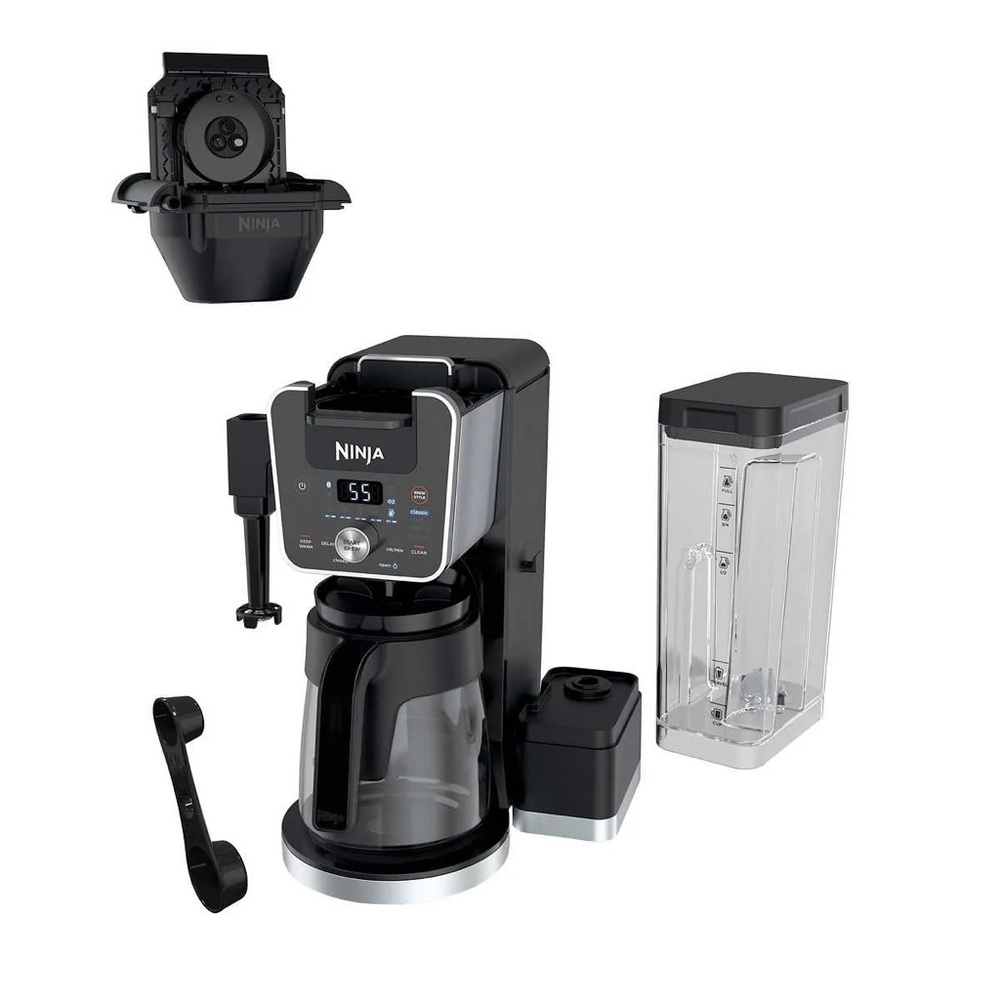 The Ninja DualBrew Specialty Coffee System offers 4 brew styles.